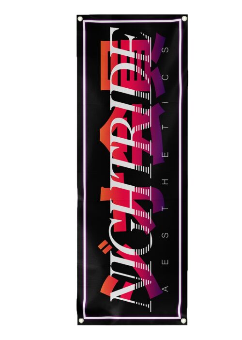 Nightride flag | Aesthetic Nobori