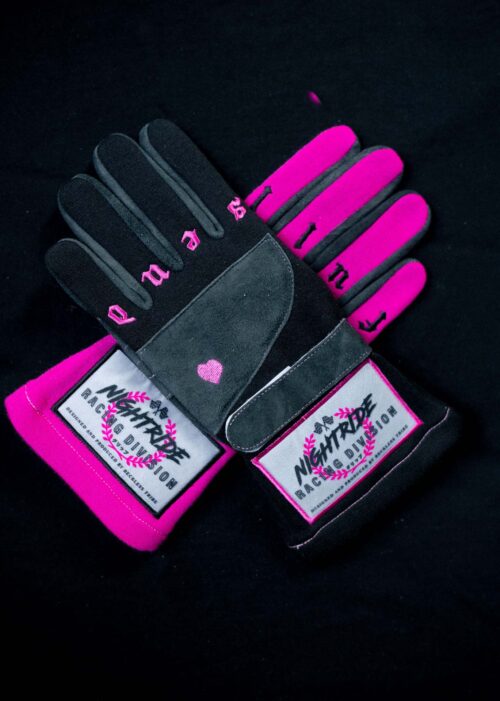 Nightride Racing Gloves - PINK & BLACK