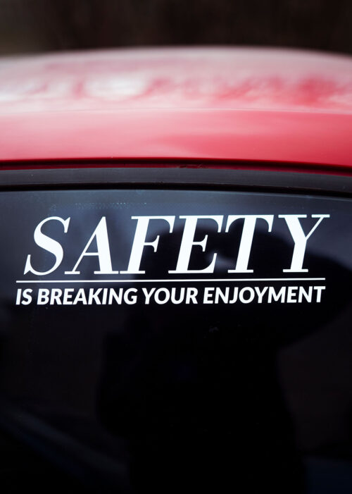SAFETY - Diecut sticker