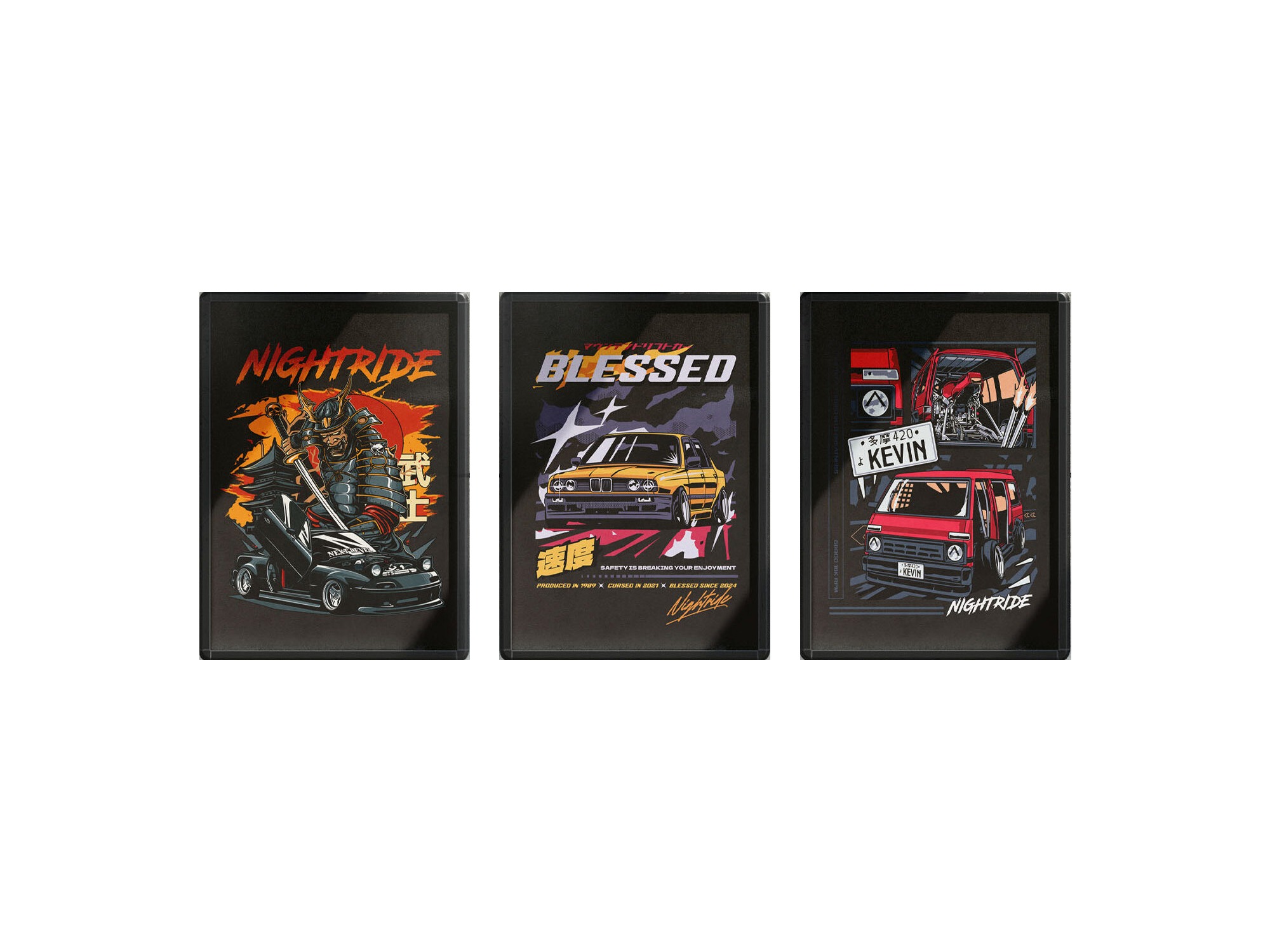 NIGHTRIDE Selected Design Posters BUNDLE