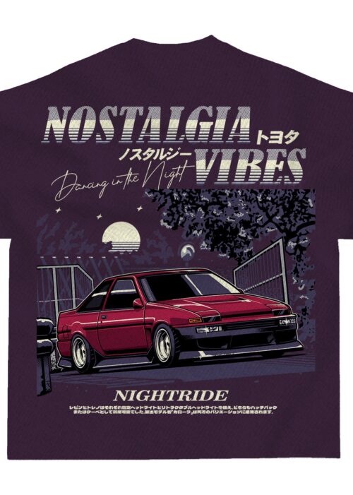 NOSTALGIA vibes oversize T-shirt