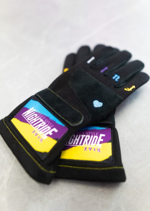 Nightride Racing Gloves - RETRO