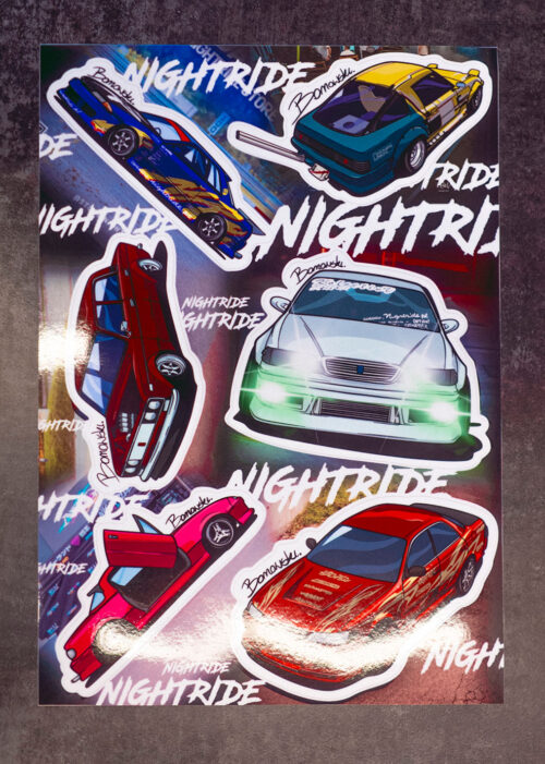 CAR STICKERS PACK - set of six